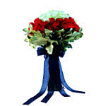 Botanical White & Red Roses For Boo