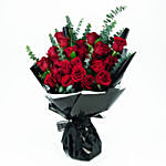 Beautiful Bouquet Of 24 Red Roses For Valentines