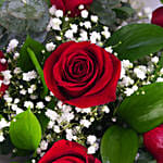 Bunch Of Beautiful 6 Red Rose For Valentines