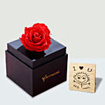 Forever Red Rose Box With I Love You Table Top For Valentines