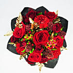 Golden Moments Valentines Flowers With I Love You Table Top