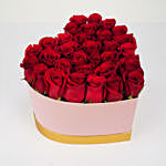 Red Rose In Heart Shape Box