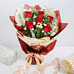 Designer Red Roses Bunch