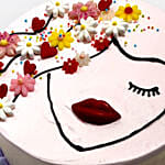 Lavender Infused Fresh Cream Cake For Womens Day