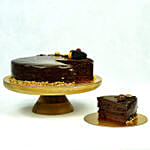 Anniversary Chocolate Cake With I Love You Balloons