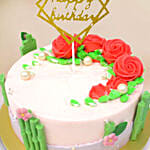 Vanilla Raspberry Money Pulling Cake 50$ Inside