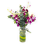 Mesmerising Orchids Glass Vase