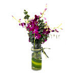 Mesmerising Orchids Glass Vase
