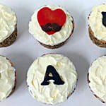 I Love U Dad Chocolate Cream Cupcakes 6 Pcs