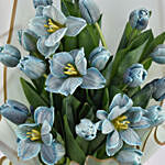 Dazzling 20 Blue Tulips Bouquet