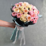 Garden Roses Long Hand Bouquet