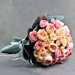 Garden Roses Long Hand Bouquet