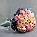 Garden Roses Long Hand Bouquet