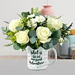 Peaceful Mixed Flowers In Printed Mug