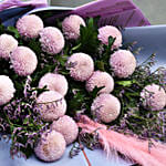 Pink Poms Poms Bouquet