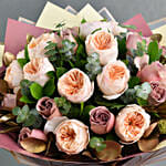 Premium Bouquet Of Garden Roses