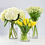 Set Of 3 Graceful Flower Arrangements