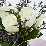 White Roses In A Vase