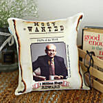 Personalised Most Wanted Papa Cushion