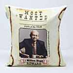 Personalised Most Wanted Papa Cushion