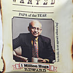 Personalised Most Wanted Papa Cushion