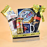 Yummy Treats & Premium Wine Hamper For Dad