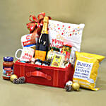 Grand Christmas Leather Chest Box Hamper