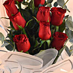 Hot Red Roses Bouquet