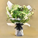 Splendid Green Blooms Bouquet