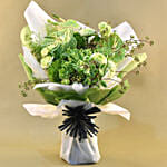 Splendid Green Blooms Bouquet