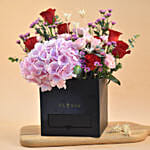 Mixed Flowers & Ferrero Rocher Black Box