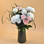 Soothing Mixed Flowers Designer Vase