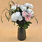 Soothing Mixed Flowers Designer Vase