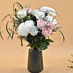 Soothing Mixed Flowers Designer Vase