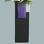 Eternal Condolence Mixed Flowers Black Stand