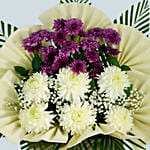 Eternal Condolence Mixed Flowers Grey Stand