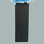 Peaceful Condolence Mixed Flowers Black Stand