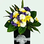 Reverence Condolence Mixed Flowers Black Stand