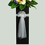 Reverence Condolence Mixed Flowers Black Stand