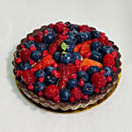 Berries Tart cake with Personalised Cushion