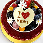 I Love Mom Red Velvet Cake