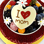 I Love Mom Red Velvet Cake
