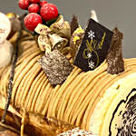 Xmas Special Mont Blanc Chestnut Rum Log Cake