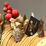 Xmas Special Mont Blanc Chestnut Rum Log Cake