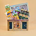 Wooden Tray Basket Baby Care Hamper