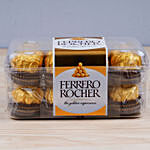 Sneh Brass Rakhi Set & Ferrero Rocher Box