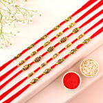 Sneh Charming Rakhis With Soan Papdi & Ferrero Rocher