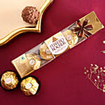 Sneh Charming Rakhis With Soan Papdi & Ferrero Rocher