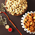 Sneh Classic Gold Rakhi With Almonds & Cashews