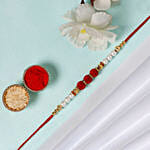 Sneh Exquisite Rakhi With Kaju Katli & Ferrero Rocher